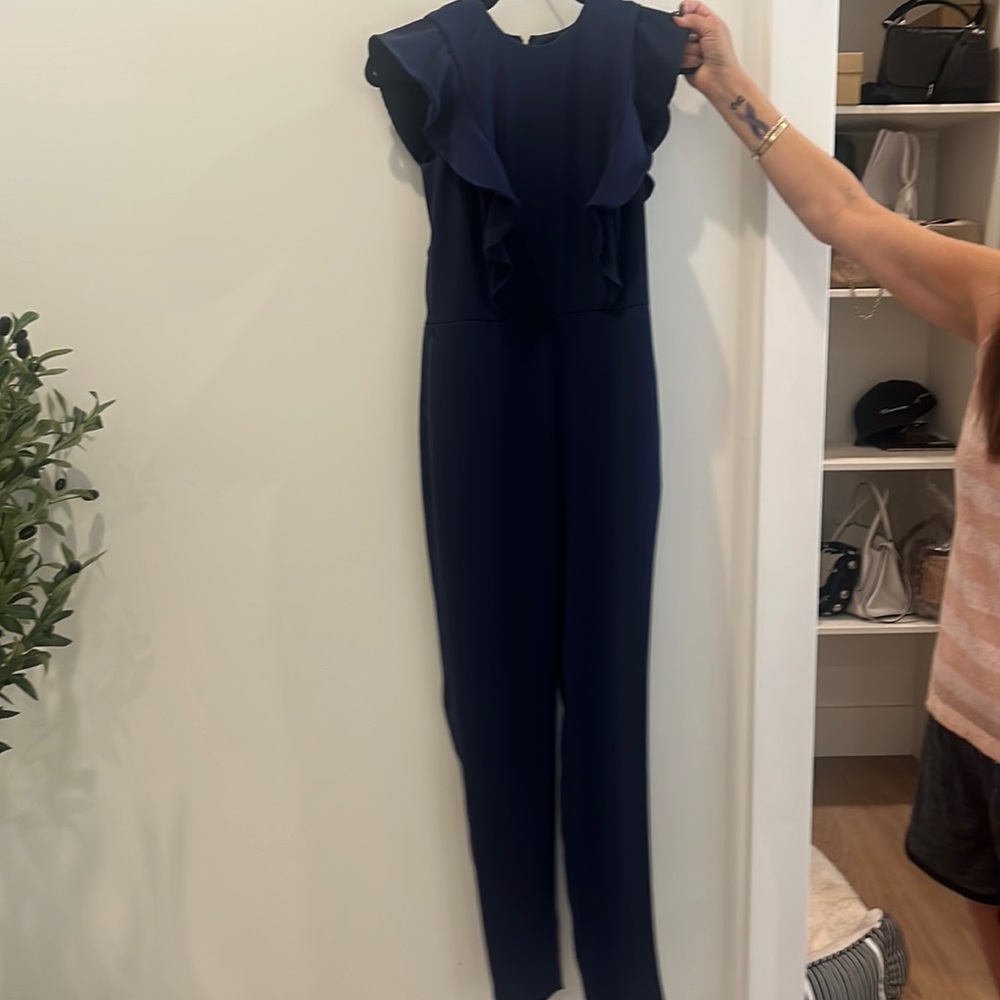 Michael Kors navy jumpsuit